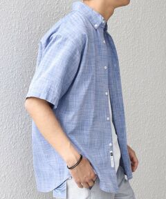 SHIPS / シップス シャツ・ブラウス | SHIPS any: BEZ TEXTILE マルチカラー ストライプ/ソリッド ボタンダウン ショートスリーブ シャツ◇