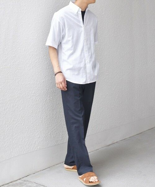 SHIPS / シップス シャツ・ブラウス | SHIPS any: BEZ TEXTILE マルチカラー ストライプ/ソリッド ボタンダウン ショートスリーブ シャツ◇ | 詳細2