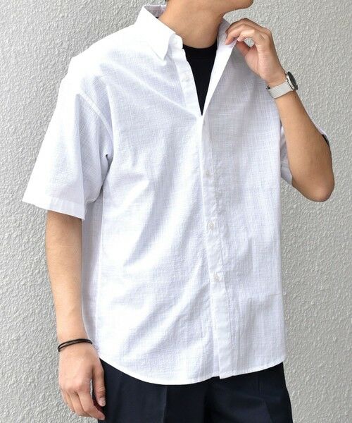 SHIPS / シップス シャツ・ブラウス | SHIPS any: BEZ TEXTILE マルチカラー ストライプ/ソリッド ボタンダウン ショートスリーブ シャツ◇ | 詳細5