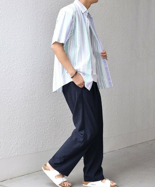 SHIPS / シップス シャツ・ブラウス | SHIPS any: BEZ TEXTILE マルチカラー ストライプ/ソリッド ボタンダウン ショートスリーブ シャツ◇ | 詳細16