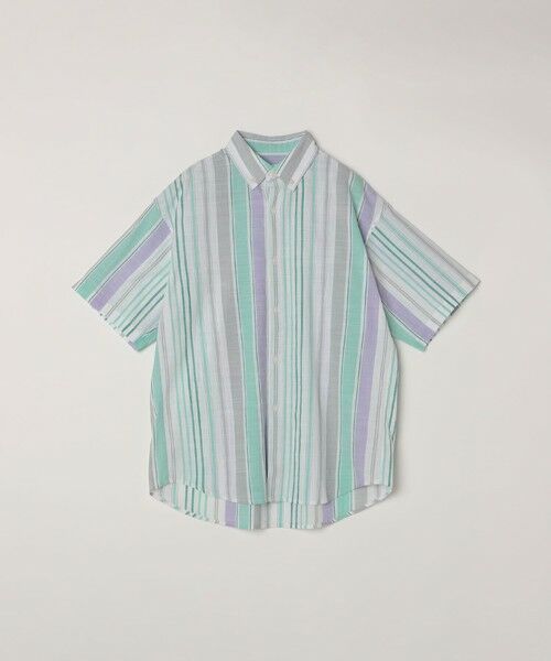SHIPS / シップス シャツ・ブラウス | SHIPS any: BEZ TEXTILE マルチカラー ストライプ/ソリッド ボタンダウン ショートスリーブ シャツ◇ | 詳細20