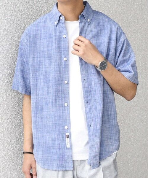 SHIPS / シップス シャツ・ブラウス | SHIPS any: BEZ TEXTILE マルチカラー ストライプ/ソリッド ボタンダウン ショートスリーブ シャツ◇ | 詳細24