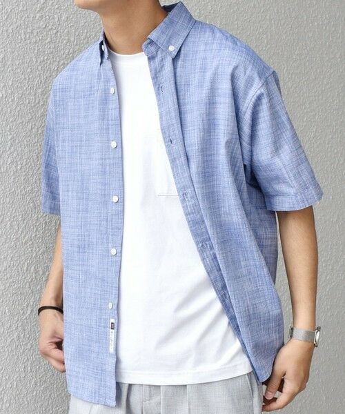 SHIPS / シップス シャツ・ブラウス | SHIPS any: BEZ TEXTILE マルチカラー ストライプ/ソリッド ボタンダウン ショートスリーブ シャツ◇ | 詳細25