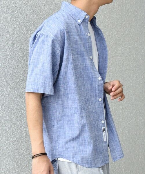 SHIPS / シップス シャツ・ブラウス | SHIPS any: BEZ TEXTILE マルチカラー ストライプ/ソリッド ボタンダウン ショートスリーブ シャツ◇ | 詳細26