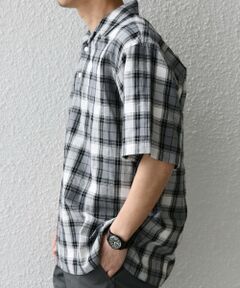 SHIPS / シップス シャツ・ブラウス | SHIPS any:〈洗濯機可能〉コットン/リネン チェック オープンカラー プルオーバー シャツ◇