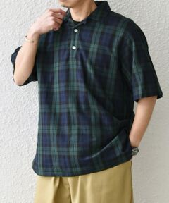 SHIPS / シップス シャツ・ブラウス | SHIPS any:〈洗濯機可能〉コットン/リネン チェック オープンカラー プルオーバー シャツ◇