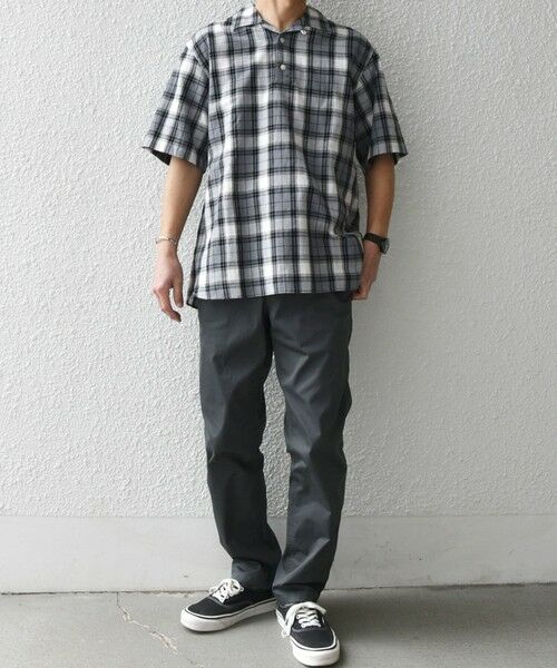 SHIPS / シップス シャツ・ブラウス | SHIPS any:〈洗濯機可能〉コットン/リネン チェック オープンカラー プルオーバー シャツ◇ | 詳細1