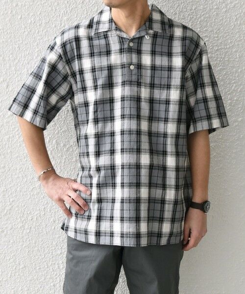 SHIPS / シップス シャツ・ブラウス | SHIPS any:〈洗濯機可能〉コットン/リネン チェック オープンカラー プルオーバー シャツ◇ | 詳細3