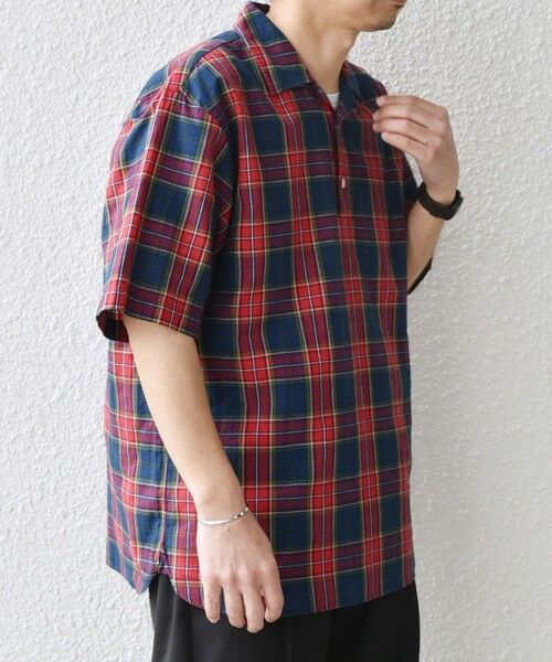 SHIPS / シップス シャツ・ブラウス | SHIPS any:〈洗濯機可能〉コットン/リネン チェック オープンカラー プルオーバー シャツ◇ | 詳細12