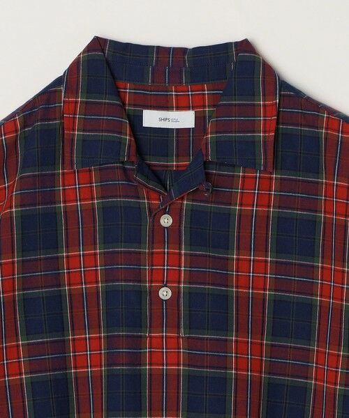 SHIPS / シップス シャツ・ブラウス | SHIPS any:〈洗濯機可能〉コットン/リネン チェック オープンカラー プルオーバー シャツ◇ | 詳細14
