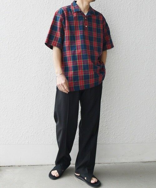 SHIPS / シップス シャツ・ブラウス | SHIPS any:〈洗濯機可能〉コットン/リネン チェック オープンカラー プルオーバー シャツ◇ | 詳細8