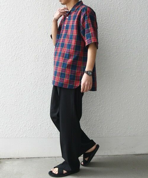 SHIPS / シップス シャツ・ブラウス | SHIPS any:〈洗濯機可能〉コットン/リネン チェック オープンカラー プルオーバー シャツ◇ | 詳細9