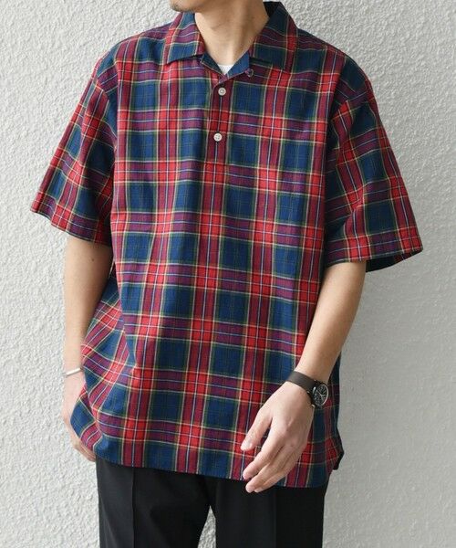 SHIPS / シップス シャツ・ブラウス | SHIPS any:〈洗濯機可能〉コットン/リネン チェック オープンカラー プルオーバー シャツ◇ | 詳細10