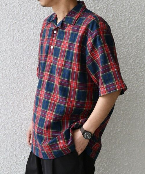 SHIPS / シップス シャツ・ブラウス | SHIPS any:〈洗濯機可能〉コットン/リネン チェック オープンカラー プルオーバー シャツ◇ | 詳細11