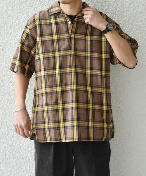 SHIPS / シップス シャツ・ブラウス | SHIPS any:〈洗濯機可能〉コットン/リネン チェック オープンカラー プルオーバー シャツ◇ | 詳細22