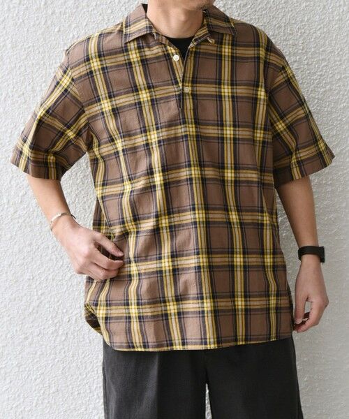 SHIPS / シップス シャツ・ブラウス | SHIPS any:〈洗濯機可能〉コットン/リネン チェック オープンカラー プルオーバー シャツ◇ | 詳細24