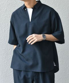 SHIPS / シップス シャツ・ブラウス | SHIPS any:〈洗濯機可能〉リネンライク スキッパー プルオーバーシャツ(セットアップ対応)◇