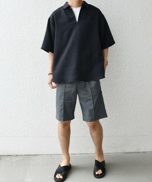 SHIPS / シップス シャツ・ブラウス | SHIPS any:〈洗濯機可能〉リネンライク スキッパー プルオーバーシャツ(セットアップ対応)◇ | 詳細1