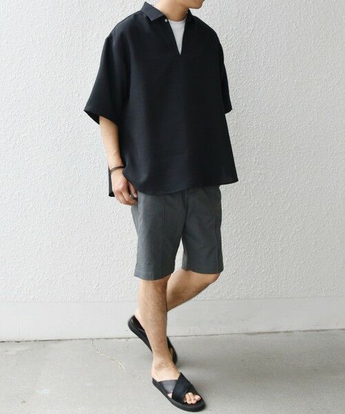 SHIPS / シップス シャツ・ブラウス | SHIPS any:〈洗濯機可能〉リネンライク スキッパー プルオーバーシャツ(セットアップ対応)◇ | 詳細2