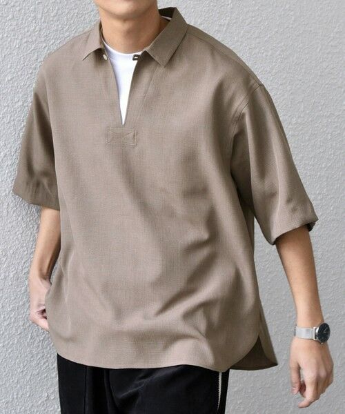 SHIPS / シップス シャツ・ブラウス | SHIPS any:〈洗濯機可能〉リネンライク スキッパー プルオーバーシャツ(セットアップ対応)◇ | 詳細10