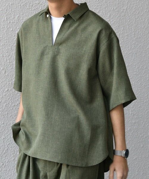 SHIPS / シップス シャツ・ブラウス | SHIPS any:〈洗濯機可能〉リネンライク スキッパー プルオーバーシャツ(セットアップ対応)◇ | 詳細23