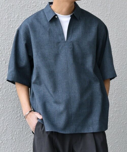 SHIPS / シップス シャツ・ブラウス | SHIPS any:〈洗濯機可能〉リネンライク スキッパー プルオーバーシャツ(セットアップ対応)◇ | 詳細29