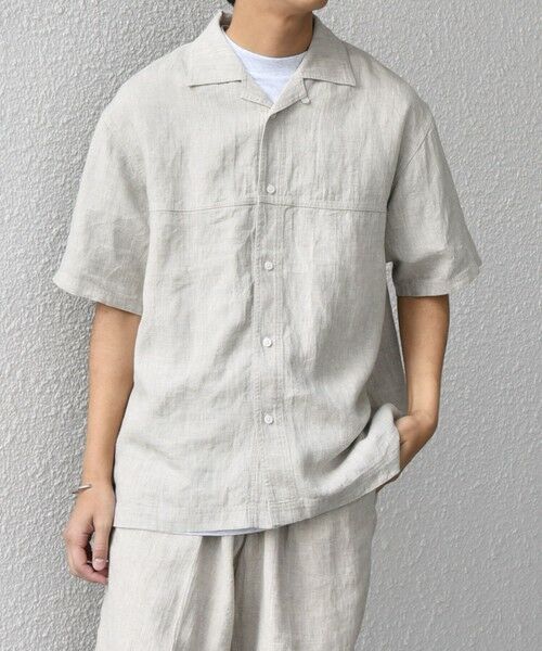 SHIPS / シップス シャツ・ブラウス | SHIPS any:〈洗濯機可能〉NOVELTEX リネン オープンカラーシャツ(セットアップ対応)◇ | 詳細3