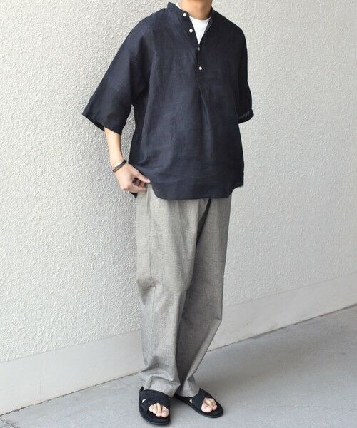 SHIPS / シップス シャツ・ブラウス | SHIPS any: ピュアリネン バンド スキッパー ハーフスリーブ プルオーバー シャツ 25SS◇ | 詳細13