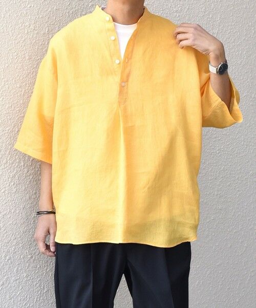 SHIPS / シップス シャツ・ブラウス | SHIPS any: ピュアリネン バンド スキッパー ハーフスリーブ プルオーバー シャツ 25SS◇ | 詳細22