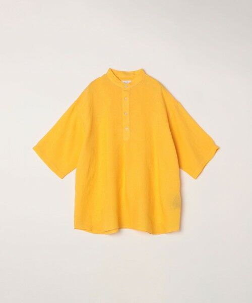 SHIPS / シップス シャツ・ブラウス | SHIPS any: ピュアリネン バンド スキッパー ハーフスリーブ プルオーバー シャツ 25SS◇ | 詳細25