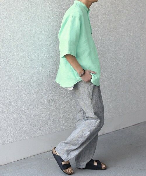 SHIPS / シップス シャツ・ブラウス | SHIPS any: ピュアリネン バンド スキッパー ハーフスリーブ プルオーバー シャツ 25SS◇ | 詳細27