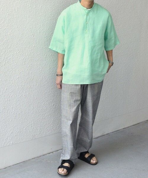 SHIPS / シップス シャツ・ブラウス | SHIPS any: ピュアリネン バンド スキッパー ハーフスリーブ プルオーバー シャツ 25SS◇ | 詳細28