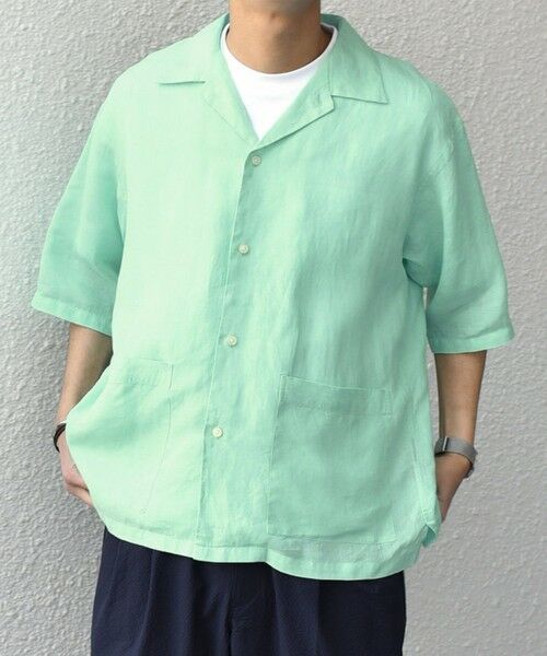 SHIPS / シップス シャツ・ブラウス | SHIPS any: ピュアリネン バンド スキッパー ハーフスリーブ プルオーバー シャツ 25SS◇ | 詳細29