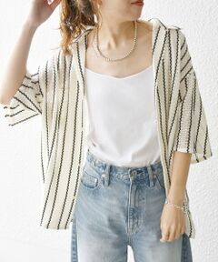 SHIPS / シップス シャツ・ブラウス | SHIPS any: マルチパターン オープンカラー メッシュ シアー シャツ◇