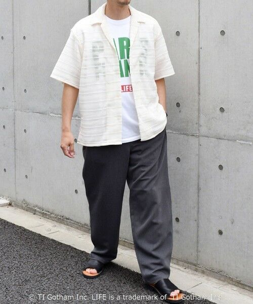 SHIPS / シップス シャツ・ブラウス | SHIPS any: マルチパターン オープンカラー メッシュ シアー シャツ◇ | 詳細3