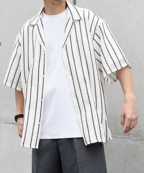 SHIPS / シップス シャツ・ブラウス | SHIPS any: マルチパターン オープンカラー メッシュ シアー シャツ◇ | 詳細16