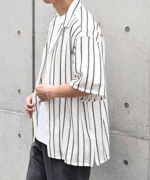 SHIPS / シップス シャツ・ブラウス | SHIPS any: マルチパターン オープンカラー メッシュ シアー シャツ◇ | 詳細17