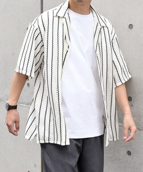 SHIPS / シップス シャツ・ブラウス | SHIPS any: マルチパターン オープンカラー メッシュ シアー シャツ◇ | 詳細18