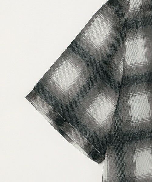 SHIPS / シップス シャツ・ブラウス | SHIPS any: メッシュ オンブレチェック / ウェーブ パターン オープンカラー シアー シャツ◇ | 詳細11