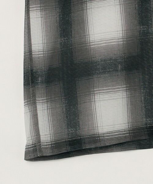 SHIPS / シップス シャツ・ブラウス | SHIPS any: メッシュ オンブレチェック / ウェーブ パターン オープンカラー シアー シャツ◇ | 詳細12