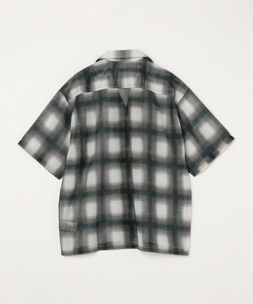 SHIPS / シップス シャツ・ブラウス | SHIPS any: メッシュ オンブレチェック / ウェーブ パターン オープンカラー シアー シャツ◇ | 詳細13
