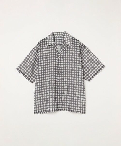 SHIPS / シップス シャツ・ブラウス | SHIPS any: メッシュ オンブレチェック / ウェーブ パターン オープンカラー シアー シャツ◇ | 詳細20