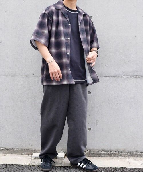 SHIPS / シップス シャツ・ブラウス | SHIPS any: メッシュ オンブレチェック / ウェーブ パターン オープンカラー シアー シャツ◇ | 詳細22