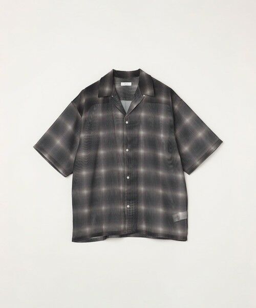 SHIPS / シップス シャツ・ブラウス | SHIPS any: メッシュ オンブレチェック / ウェーブ パターン オープンカラー シアー シャツ◇ | 詳細27