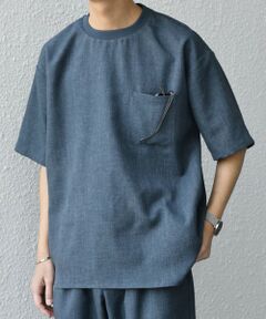 SHIPS / シップス Tシャツ | SHIPS any:〈洗濯機可能〉ラウンド フェイク レイヤード Tシャツ(セットアップ対応) 25SS◇