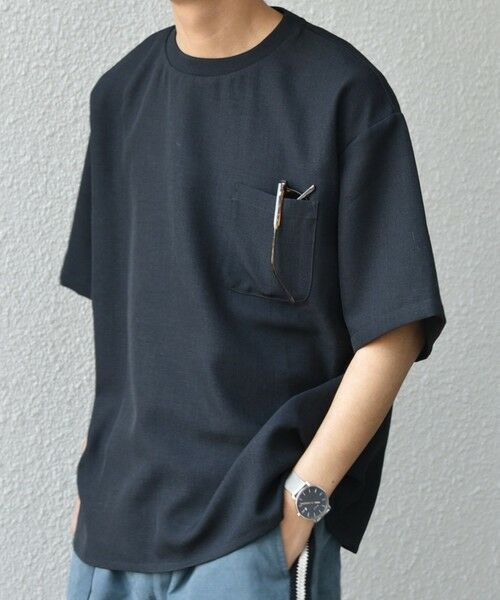 SHIPS / シップス Tシャツ | SHIPS any:〈洗濯機可能〉ラウンド フェイク レイヤード Tシャツ(セットアップ対応) 25SS◇ | 詳細4