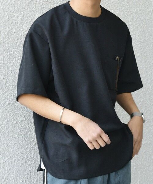 SHIPS / シップス Tシャツ | SHIPS any:〈洗濯機可能〉ラウンド フェイク レイヤード Tシャツ(セットアップ対応) 25SS◇ | 詳細5