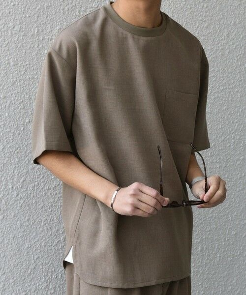 SHIPS / シップス Tシャツ | SHIPS any:〈洗濯機可能〉ラウンド フェイク レイヤード Tシャツ(セットアップ対応) 25SS◇ | 詳細12