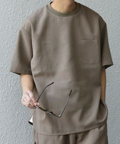 SHIPS / シップス Tシャツ | SHIPS any:〈洗濯機可能〉ラウンド フェイク レイヤード Tシャツ(セットアップ対応) 25SS◇ | 詳細10