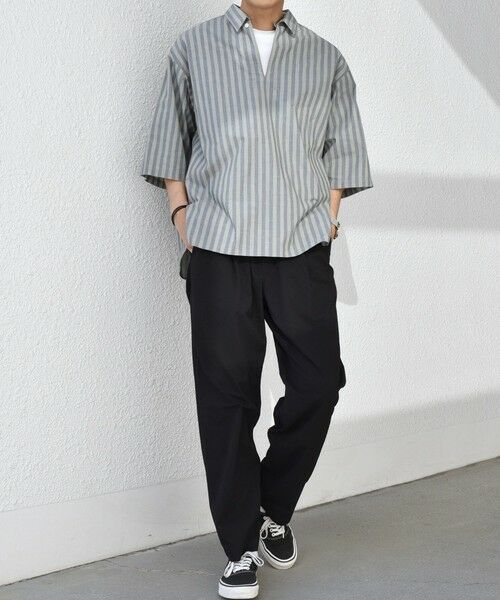 SHIPS / シップス シャツ・ブラウス | SHIPS any: ストライプ スモールウェイブ スキッパー プルオーバーシャツ◇ | 詳細8